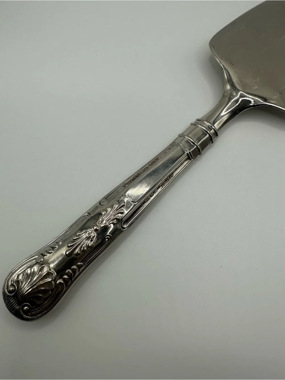 Pastry Cake Pie Server Silver Plated Mayell Queen Anne Kings Vtg Made in England